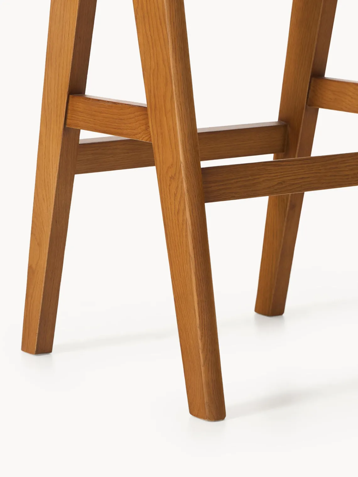 Westwing Collection Taburete de bar con tejido vienés Sissi