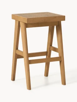 Westwing Collection Taburete de bar con tejido vienés Sissi^ Taburetes Altos|Sillas