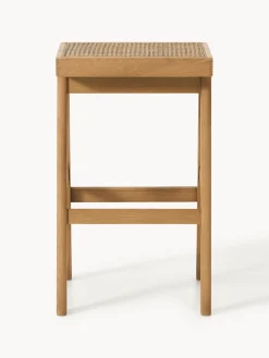 Westwing Collection Taburete de bar con tejido vienés Sissi^ Taburetes Altos|Sillas