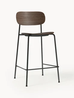 Audo Copenhagen Taburete de bar de metal y madera Co^ Taburetes Altos|Sillas