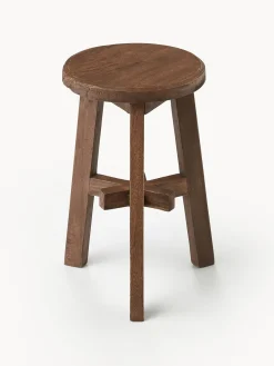 Westwing Collection Taburete de madera de acacia Dingklik^ Pufs Y Otomanos|Pufs Y Otomanos