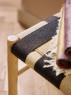 Westwing Collection Taburete de madera de fresno Mani