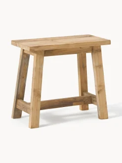 Westwing Collection Taburete de madera de teca Lawas