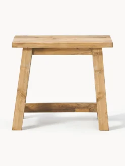Westwing Collection Taburete de madera de teca Lawas