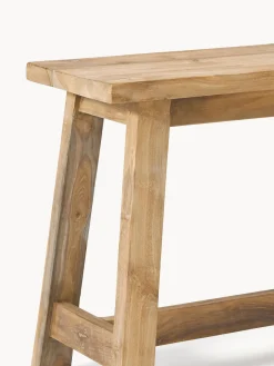 Westwing Collection Taburete de madera de teca Lawas