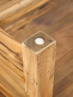 Westwing Collection Taburete de madera de teca Lawas