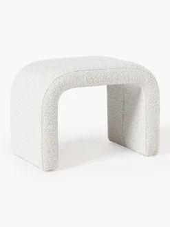 Westwing Collection Taburete en tejido bouclé Penelope