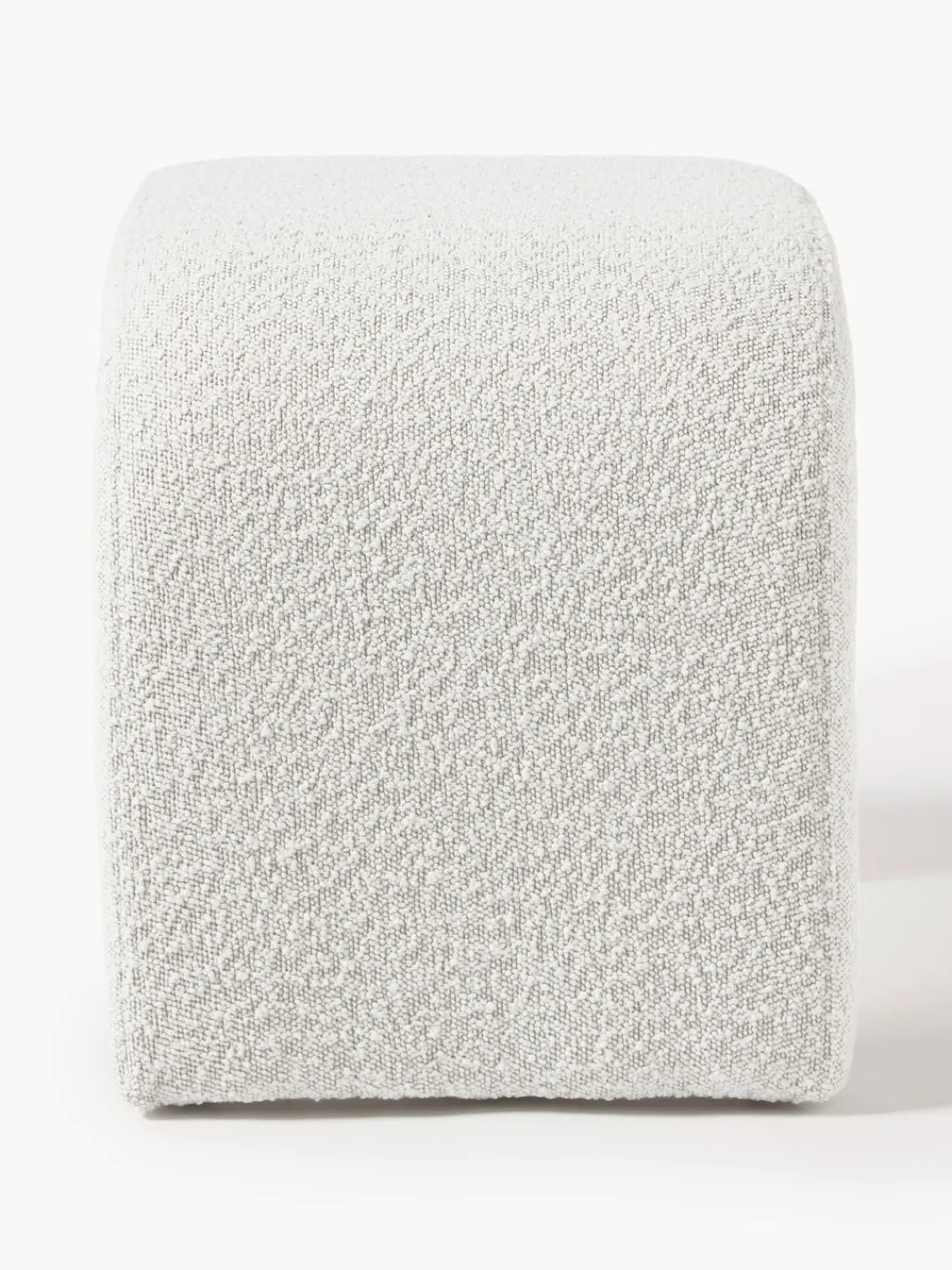 Westwing Collection Taburete en tejido bouclé Penelope