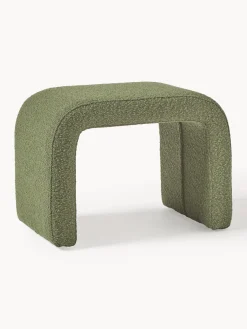 Westwing Collection Taburete en tejido bouclé Penelope