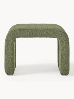 Westwing Collection Taburete en tejido bouclé Penelope