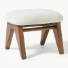 Westwing Collection Taburete en tejido bouclé Shenay^ Sillones Pequeños|Sillones