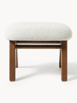 Westwing Collection Taburete en tejido bouclé Shenay^ Sillones Pequeños|Sillones