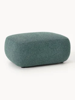 Westwing Collection Taburete en tejido bouclé Sofia^ Reposapiés|Sofás