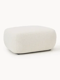 Westwing Collection Taburete en tejido bouclé Sofia