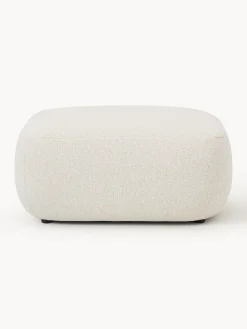 Westwing Collection Taburete en tejido bouclé Sofia