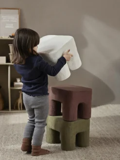 Niños Ferm Living Kids Taburete infantil artesanal Podo
