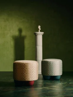 Westwing Collection Taburete tapizado de diseño DEDAR Milano x Westwing Lino^ Pufs Y Otomanos|Pufs Y Otomanos