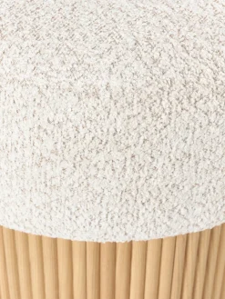 Westwing Collection Taburete tapizado en borreguillo bouclé con espacio de almacenamiento Nala^ Pufs Y Otomanos|Pufs Y Otomanos