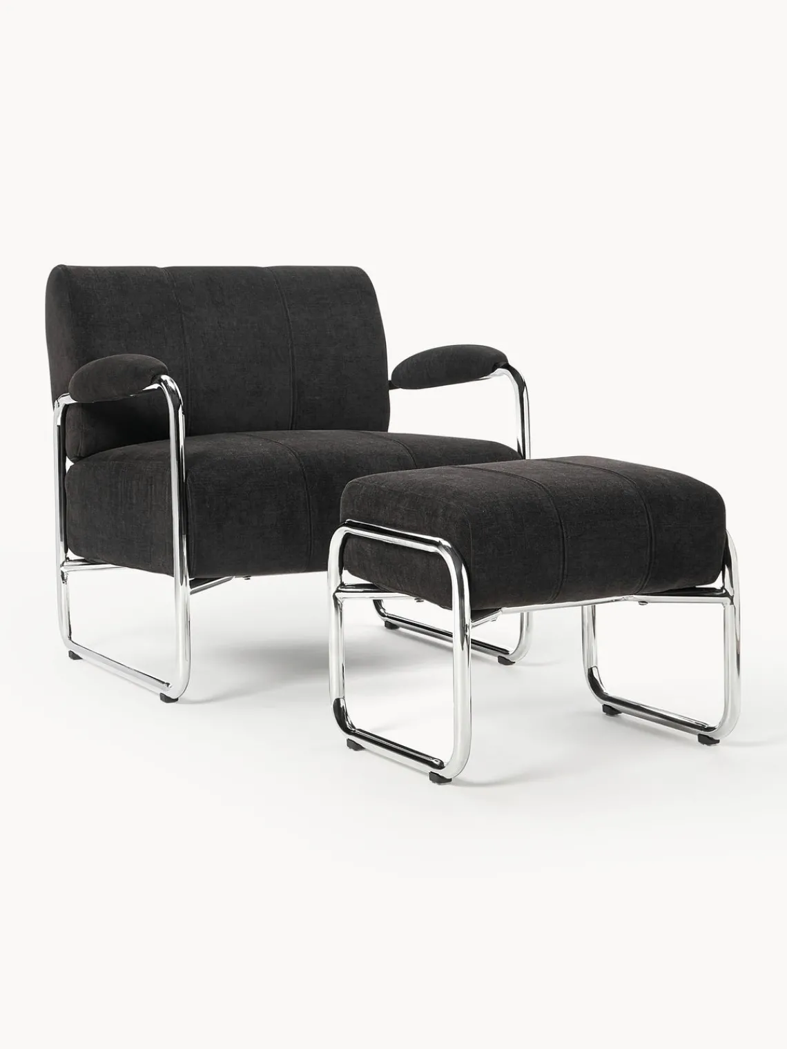 Westwing Collection Taburete tapizado Marcel^ Pufs Y Otomanos|Pufs Y Otomanos