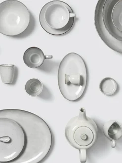 Broste Copenhagen Taza artesanal con platito