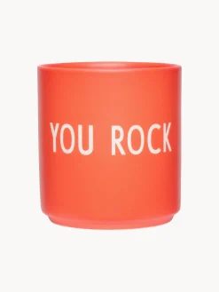 DESIGN LETTERS Taza con frase de diseño Favourite YOU ROCK
