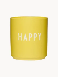 DESIGN LETTERS Taza de diseño con letras Favourite HAPPY
