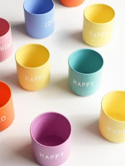 DESIGN LETTERS Taza de diseño con letras Favourite HAPPY