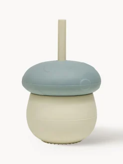 Niños Oyoy Living Design Taza infantil con pajita Mushroom