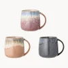 Bloomingville Tazas artesanales con esmalte reactivo Cloe, 3 uds.