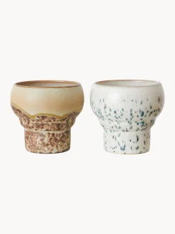 HKLIVING Tazas artesanales de gres 70's, 2 uds.^ Tazas Y Mugs|Vajillas Completas