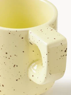 Westwing Collection Tazas artesanales de porcelana Aiko, 2 uds.