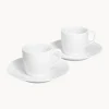 Meissen Tazas con platitos de porcelana artesanales Cosmopolitan, 2 uds.