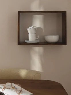 Westwing Collection Tazas con platitos de porcelana Facile, 2 uds.^ Tazas Y Mugs|Vajillas Completas