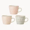 Bloomingville Tazas de café Cécile, 3 uds.