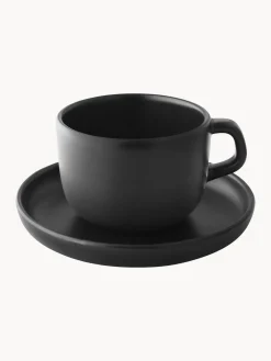 Eva Solo Tazas de café con platillos Nordic Kitchen, 4 uds.