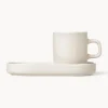 blomus Tazas de café espresso con platitos Pilar, 4 pzas.