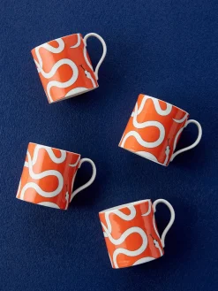 Jonathan Adler Tazas de porcelana Eden, 4 uds.^ Tazas Y Mugs|Vajillas Completas