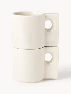 Westwing Collection Tazas de porcelana Keira, 2 uds.^ Tazas Y Mugs|Vajillas Completas