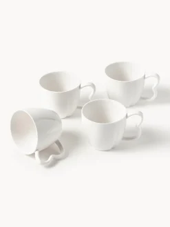 Westwing Collection Tazas de porcelana Nera, 4 uds.^ Tazas Y Mugs|Vajillas Completas