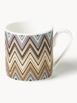 Missoni Tazas de té con platitos Jarris, 6 uds.