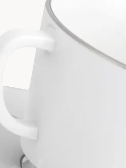 Meissen Tazas pequeñas con platitos de porcelana con borde platino pintado a mano Vitruv, 2 uds.^ Tazas Y Mugs|Vajillas Completas