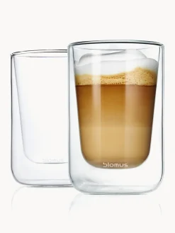 blomus Tazas termo de vidrio de doble pared Nero, 2 uds.^ Tazas Y Mugs|Vajillas Completas