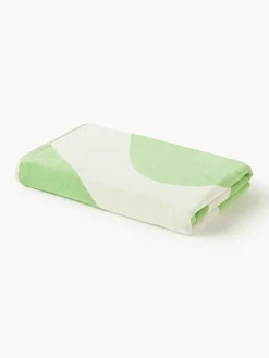 Westwing Collection Toalla de playa de terciopelo con estampado ondulado Pia^ Toallas De Playa|Mantas