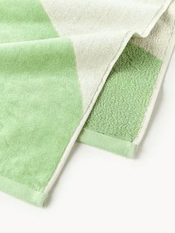 Westwing Collection Toalla de playa de terciopelo con estampado ondulado Pia^ Toallas De Playa|Mantas