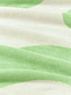 Westwing Collection Toalla de playa de terciopelo con estampado ondulado Pia^ Toallas De Playa|Mantas