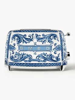 Smeg Tostadora compacta Dolce & Gabbana - Blu Mediterraneo^ Tostadoras