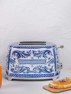 Smeg Tostadora compacta Dolce & Gabbana - Blu Mediterraneo^ Tostadoras