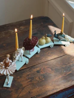 Niños Konges Slojd Tren decorativo de cumpleaños artesanal Ballerina