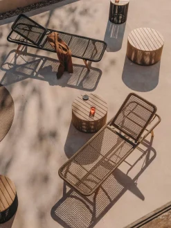 Tumbona de madera de acacia Dandara^ Tumbonas