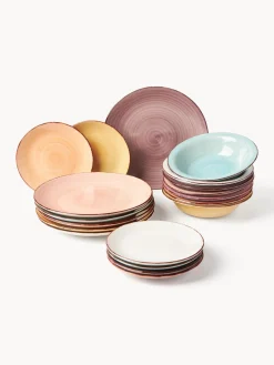 Villa D'Este Home Tivoli Vajilla artesanal Baita, 6 comensales (18 pzas.)